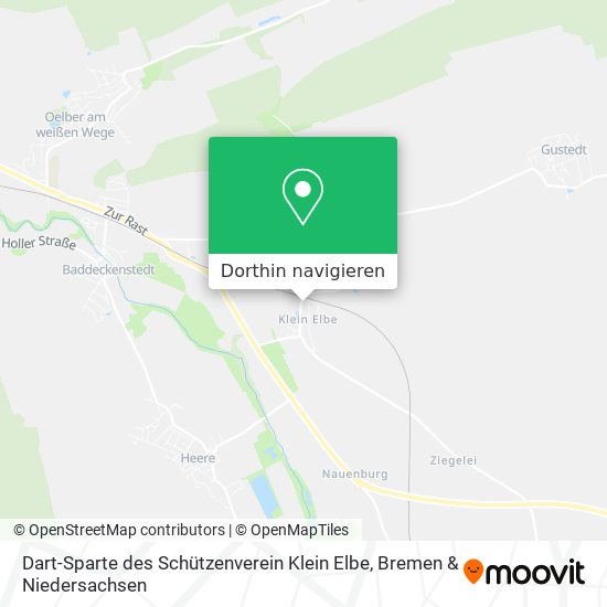 Dart-Sparte des Schützenverein Klein Elbe Karte