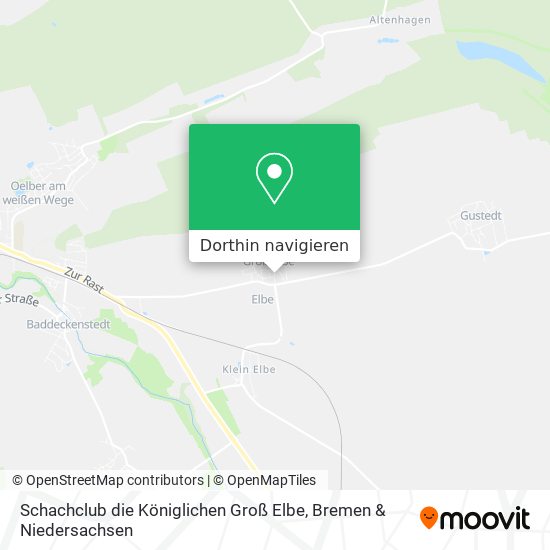 Schachclub die Königlichen Groß Elbe Karte
