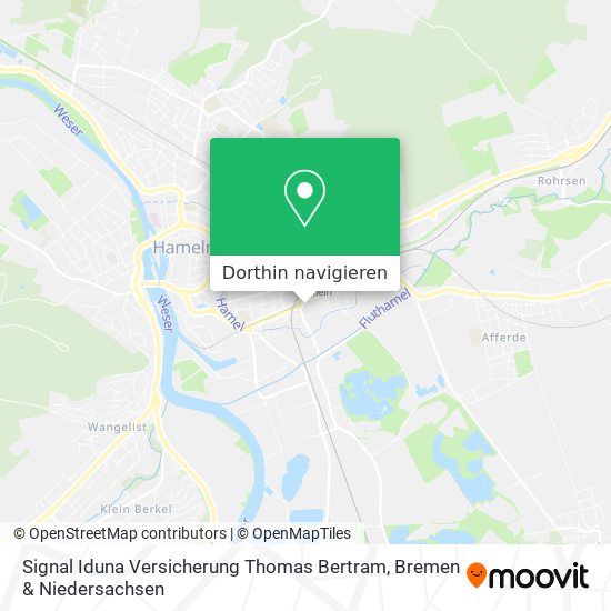 Signal Iduna Versicherung Thomas Bertram Karte