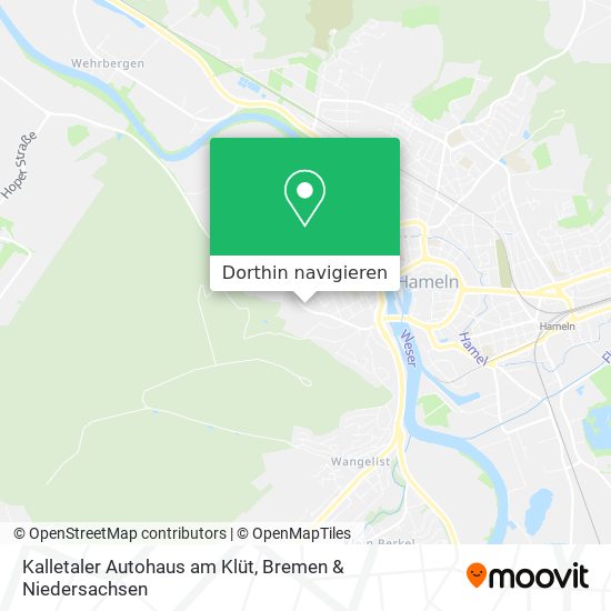 Kalletaler Autohaus am Klüt Karte