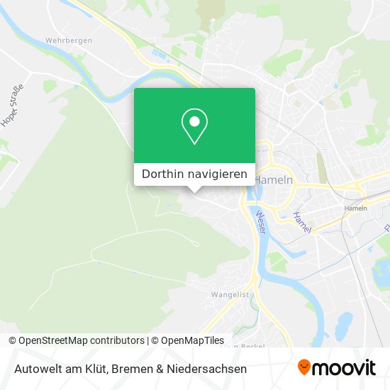 Autowelt am Klüt Karte