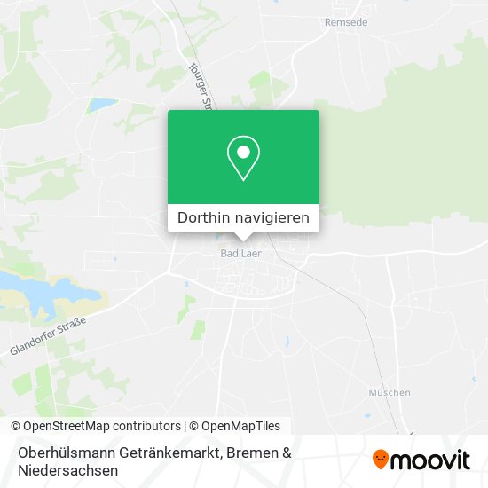 Oberhülsmann Getränkemarkt Karte