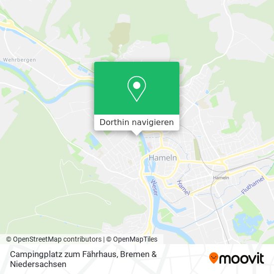 Campingplatz zum Fährhaus Karte