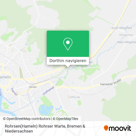 Rohrsen(Hameln) Rohrser Warte Karte
