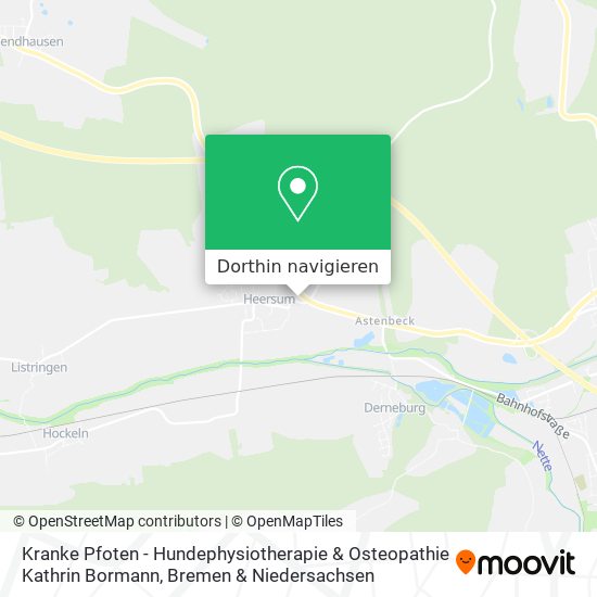 Kranke Pfoten - Hundephysiotherapie & Osteopathie Kathrin Bormann Karte