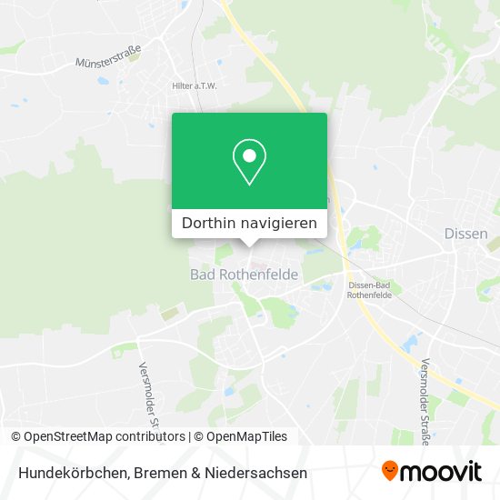 Hundekörbchen Karte