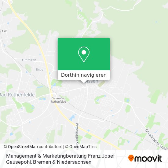 Management & Marketingberatung Franz Josef Gausepohl Karte