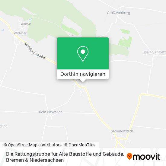 Die Rettungstruppe für Alte Baustoffe und Gebäude Karte