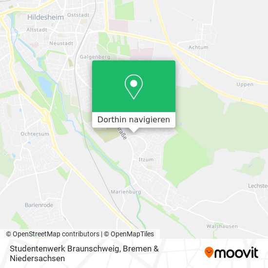 Studentenwerk Braunschweig Karte