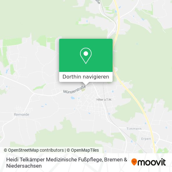 Heidi Telkämper Medizinische Fußpflege Karte