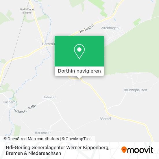 Hdi-Gerling Generalagentur Werner Kippenberg Karte