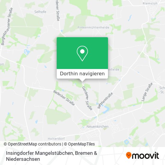 Insingdorfer Mangelstübchen Karte