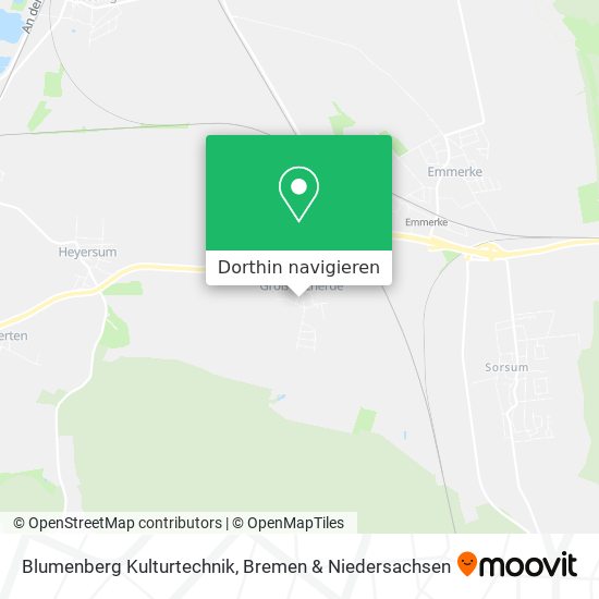 Blumenberg Kulturtechnik Karte