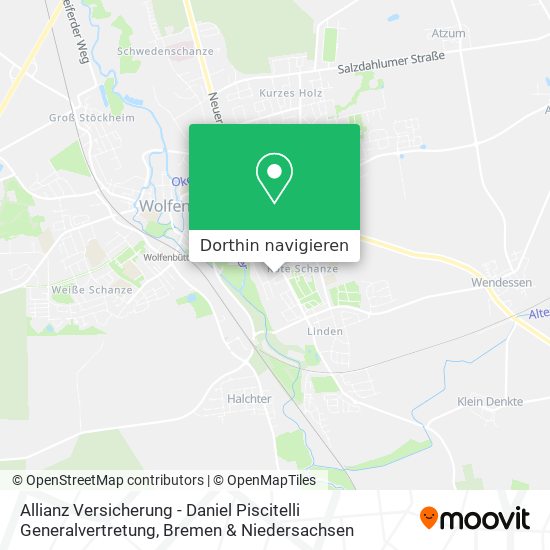 Allianz Versicherung - Daniel Piscitelli Generalvertretung Karte