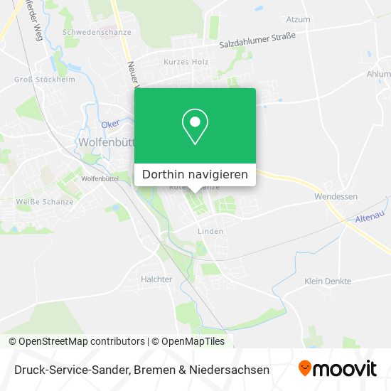 Druck-Service-Sander Karte