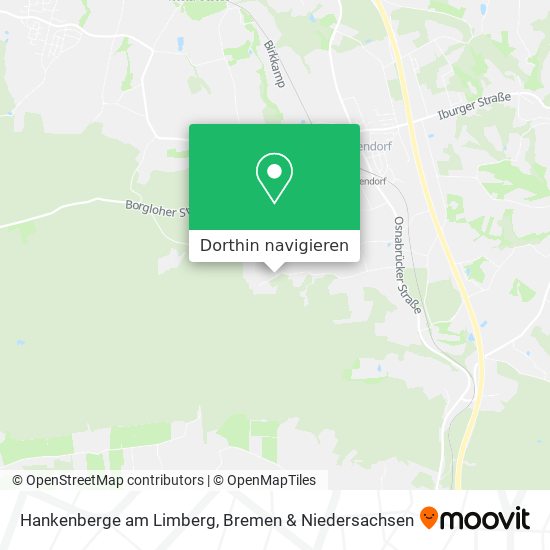 Hankenberge am Limberg Karte