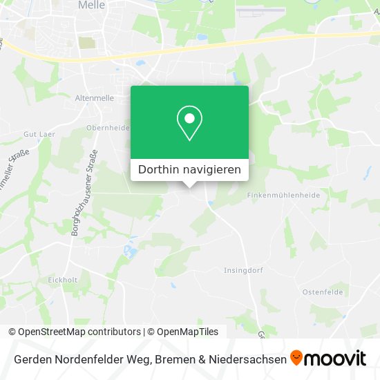 Gerden Nordenfelder Weg Karte