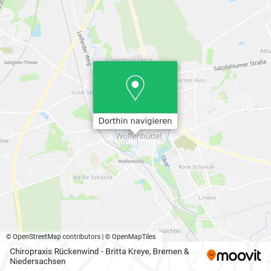Chiropraxis Rückenwind - Britta Kreye Karte