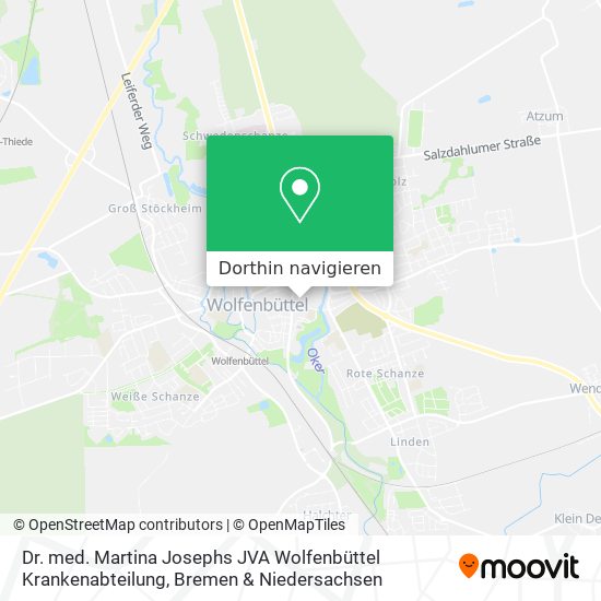 Dr. med. Martina Josephs JVA Wolfenbüttel Krankenabteilung Karte