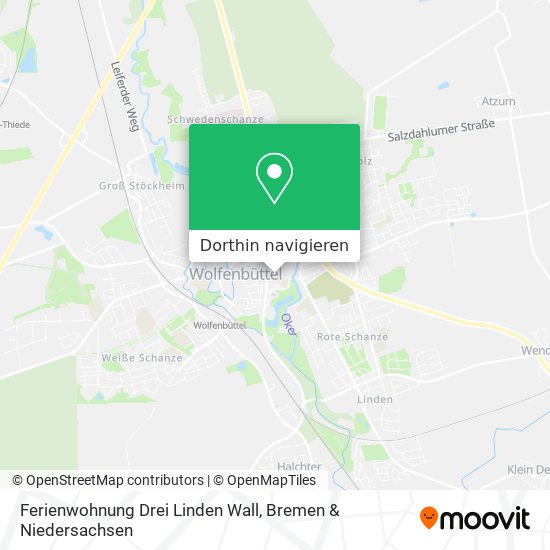 Ferienwohnung Drei Linden Wall Karte