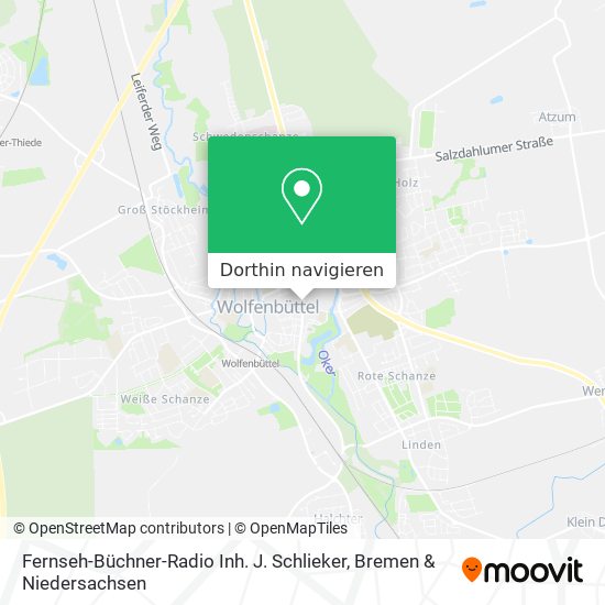Fernseh-Büchner-Radio Inh. J. Schlieker Karte