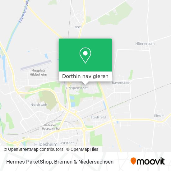 Hermes PaketShop Karte