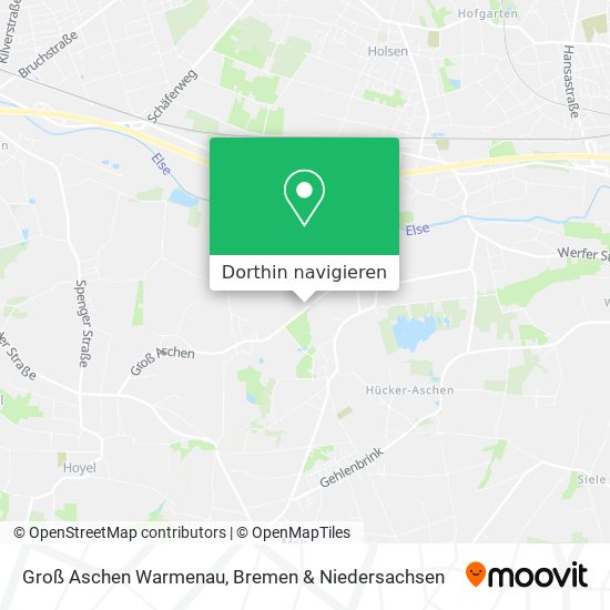 Groß Aschen Warmenau Karte
