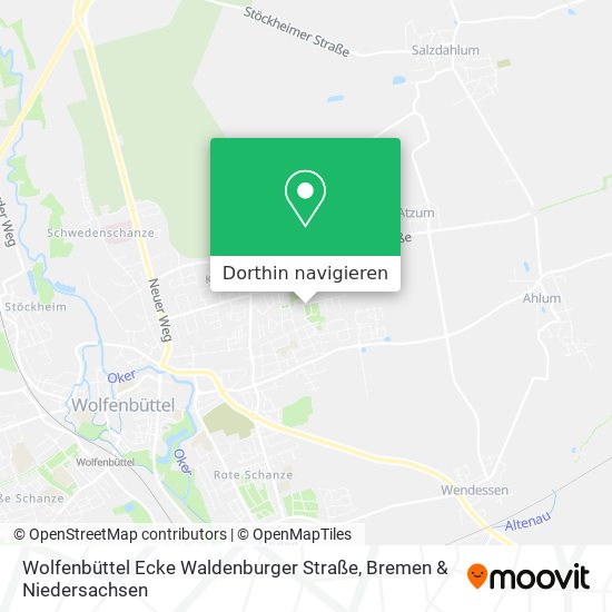 Wolfenbüttel Ecke Waldenburger Straße Karte