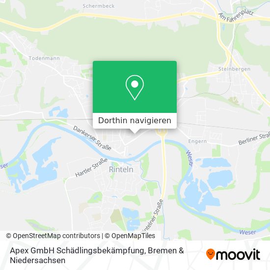 Apex GmbH Schädlingsbekämpfung Karte