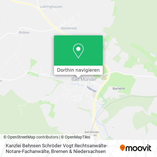 Kanzlei Behnsen Schröder Vogt Rechtsanwälte-Notare-Fachanwälte Karte