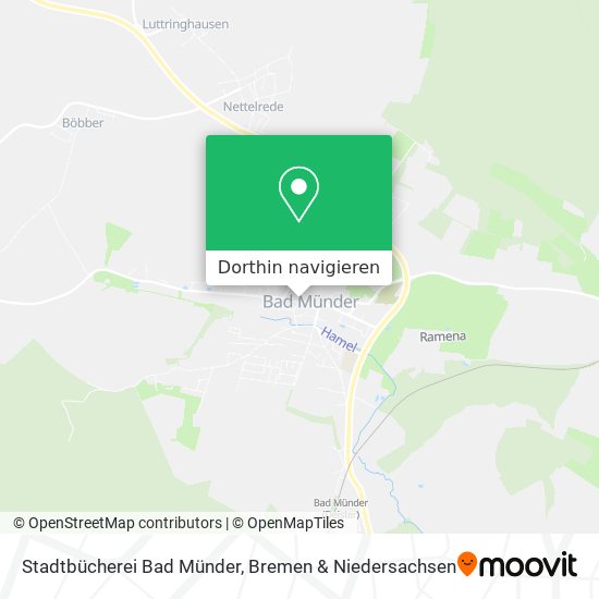 Stadtbücherei Bad Münder Karte