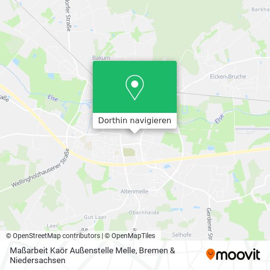 Maßarbeit Kaör Außenstelle Melle Karte