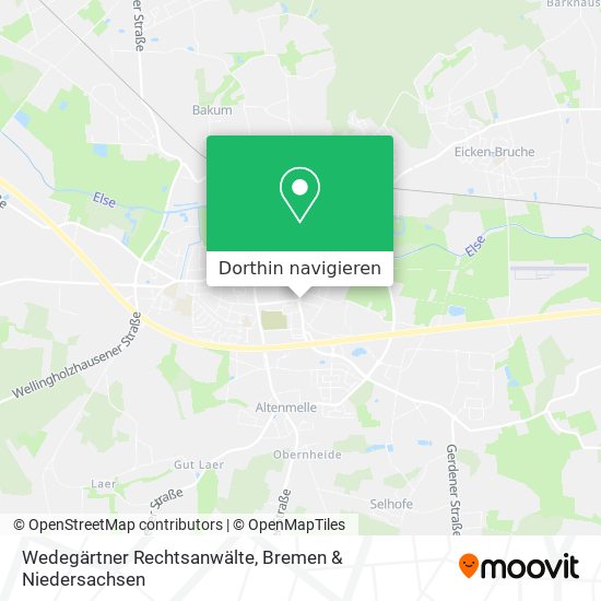 Wedegärtner Rechtsanwälte Karte