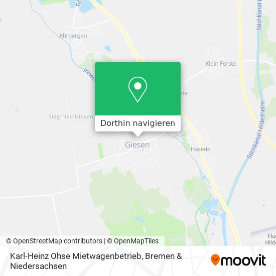 Karl-Heinz Ohse Mietwagenbetrieb Karte