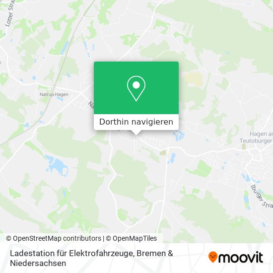 Ladestation für Elektrofahrzeuge Karte