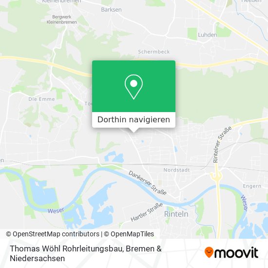Thomas Wöhl Rohrleitungsbau Karte