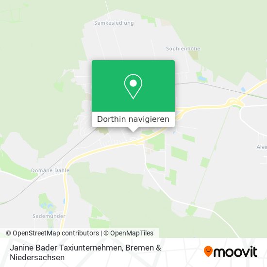 Janine Bader Taxiunternehmen Karte