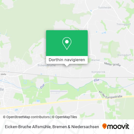 Eicken-Bruche Alfsmühle Karte