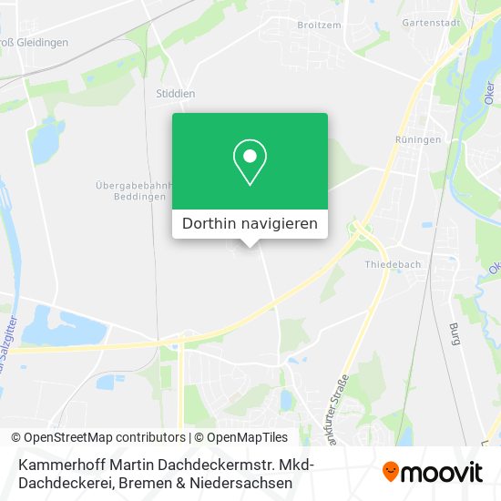 Kammerhoff Martin Dachdeckermstr. Mkd-Dachdeckerei Karte
