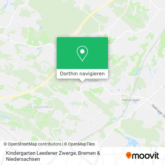 Kindergarten Leedener Zwerge Karte