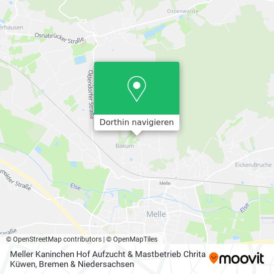Meller Kaninchen Hof Aufzucht & Mastbetrieb Chrita Küwen Karte
