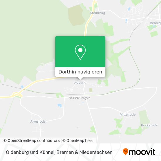 Oldenburg und Kühnel Karte