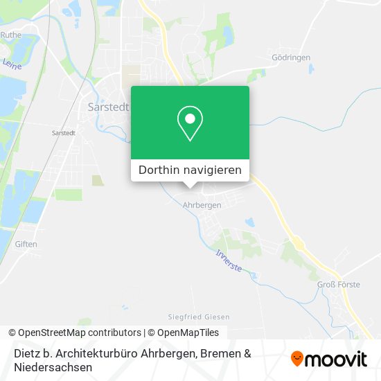 Dietz b. Architekturbüro Ahrbergen Karte