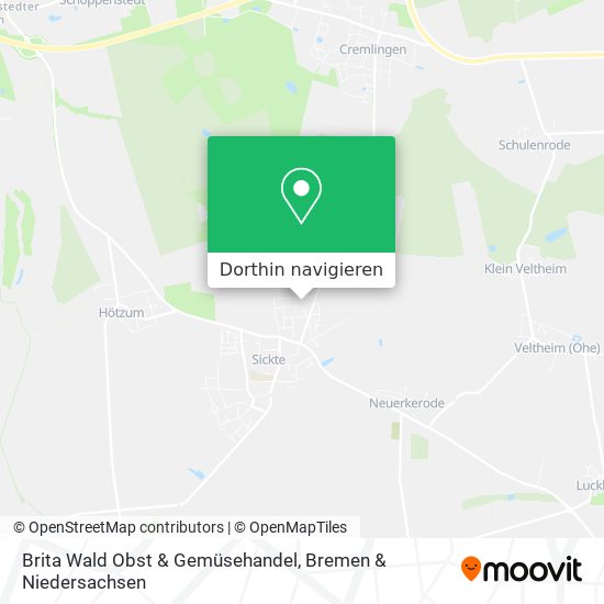 Brita Wald Obst & Gemüsehandel Karte
