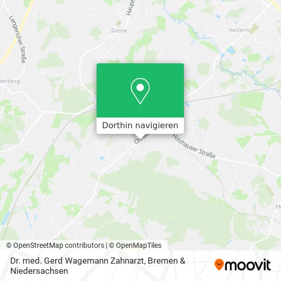 Dr. med. Gerd Wagemann Zahnarzt Karte