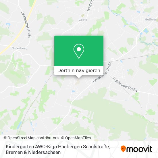 Kindergarten AWO-Kiga Hasbergen Schulstraße Karte