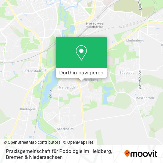 Praxisgemeinschaft für Podologie im Heidberg Karte