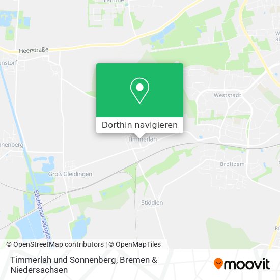 Timmerlah und Sonnenberg Karte