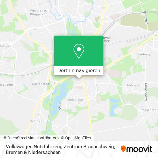 Volkswagen Nutzfahrzeug Zentrum Braunschweig Karte