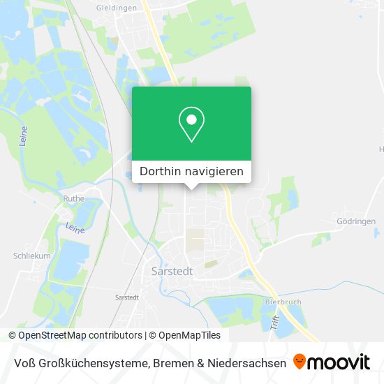 Voß Großküchensysteme Karte